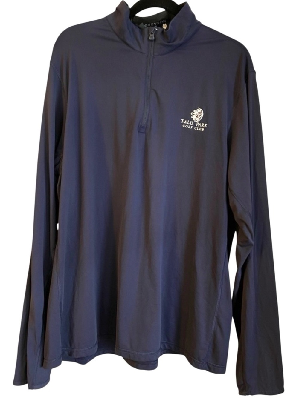 Greyson Navy Quarter-Zip Pullover Size XXL
